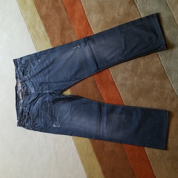 Original OG Monarchy Collection Men Blue Straight Leg Jeans size 38 - Picture 3 of 7